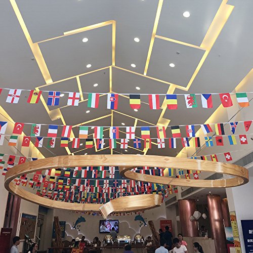 100 banderas de países diferentes, banderas internacionales del mundo, Guirnalda de Banderas para Bar,decoración de fiesta(14 cm x 21 cm)