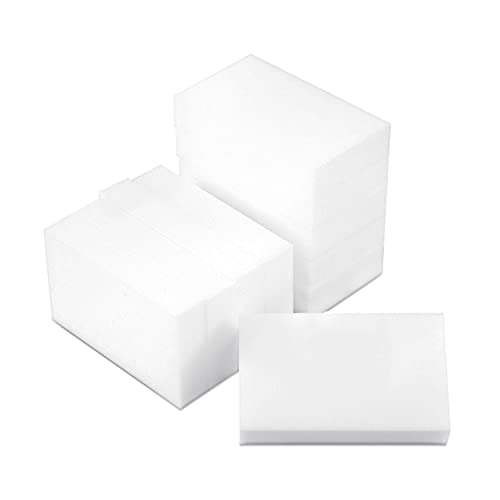 10x Magic Eraser Sponges Set para Mark,Scuffs and Mancha Removal-Wall, Cocina, baño, Baseboard, Todas Las esponjas Blancas durables de melamina Libre de químicos y limpisuperficies 10*6*2cm