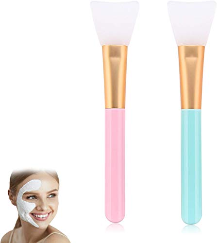 2 Piezas Cepillo de Mascarilla Facial de Silicona Aplicador de Barro Cepillo de Mezcla Herramienta de Belleza de Maquillaje
