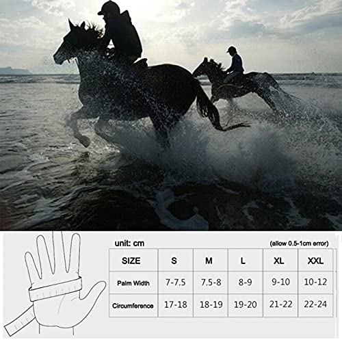 2020 guantes de equitación más nuevos para hombres, mujeres, niños, guantes de carreras de equitación, guantes de equitación, talla S/M/L/XL