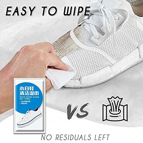 30Pcs Quick Wipes for Sneakers, Sneaker Cleaner Wipes White Shoes, Athletic Shoe Cleaning Wipes, Disposable Shoe Wipes, Give Your White Shoes a New Look