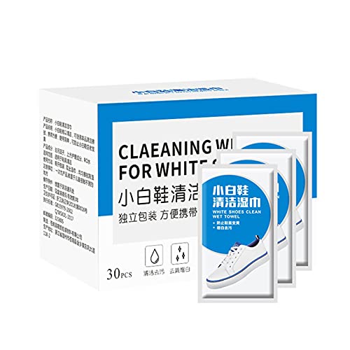 30Pcs Quick Wipes for Sneakers, Sneaker Cleaner Wipes White Shoes, Athletic Shoe Cleaning Wipes, Disposable Shoe Wipes, Give Your White Shoes a New Look