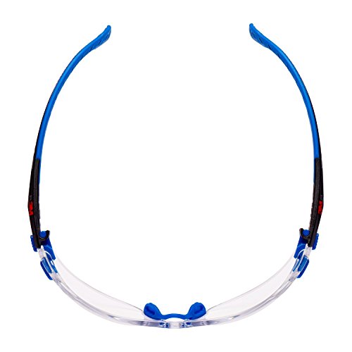 3M S1101SGA Gafas SOLUS 1101 montura negra/azul PC ocular incoloro recubrimiento SCOTCHGARD 1 gafa/bolsa 1 gafa/bolsa