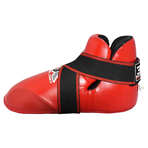 3X Professional Choice Negro Kárate Botas Taekwondo Artes Marciales Sparring Kick Boxing Botas Rojo Tai Chi Pie Protector Botas Cojín Suave Capas Coser A Mano (Multicolores/TAMAÑOS)