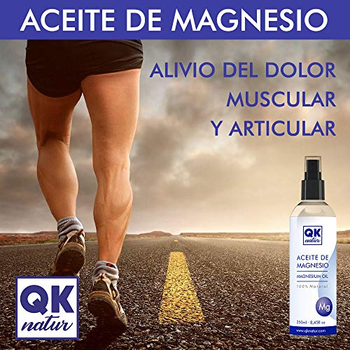 Aceite de magnesio Spray 100% Puro (1000 ml) + dosificador spray - Ideal para deportistas, articulaciones, relajacion muscular, masajes