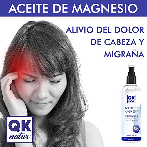 Aceite de magnesio Spray 100% Puro (1000 ml) + dosificador spray - Ideal para deportistas, articulaciones, relajacion muscular, masajes