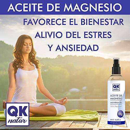 Aceite de Magnesio Spray BIO Certificado 100% Puro (250 ml) - Ideal para Deportistas, Articulaciones, Relajación Muscular, Dormir Bien