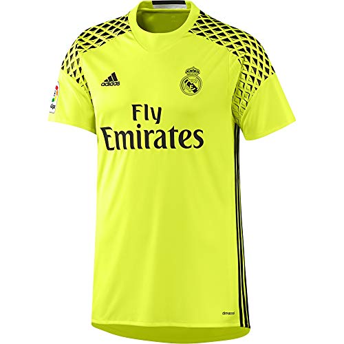 adidas 2ª Equipación Real Madrid CF Camiseta, Hombre, Amarillo (Amasol/Negro), S