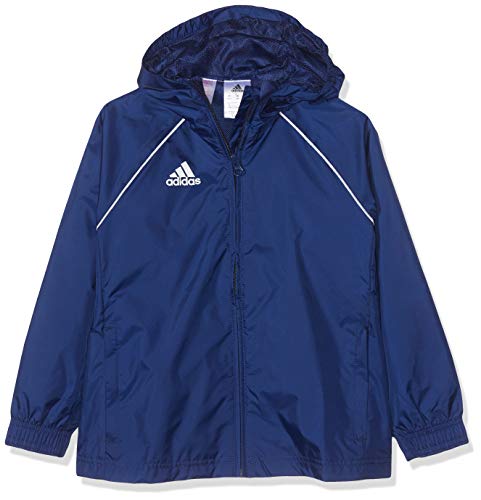 adidas CORE18 RN JKT Y Sport jacket, Unisex niños, Dark Blue/ White, 910Y