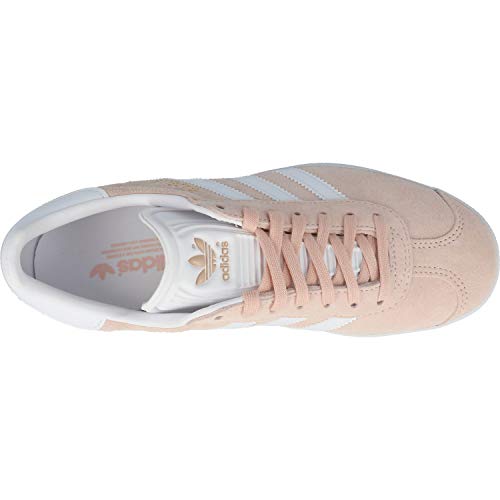 adidas Gazelle, Zapatillas de Deporte Unisex Adulto, Vapour Pink/White/Gold Metalic, 38 EU