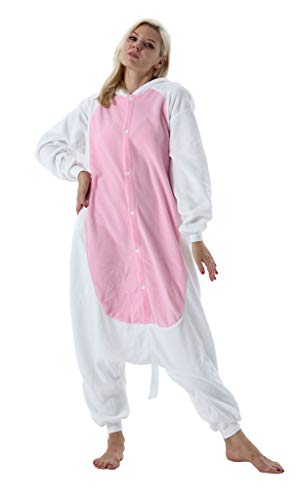 Adultos Animal Pijamas Cosplay Animales de Vestuario Ropa de Dormir Halloween y Carnaval Disfraces Gato Blanco M