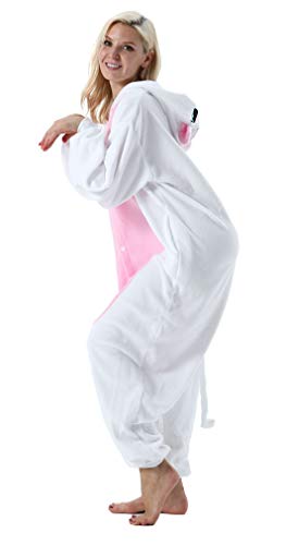 Adultos Animal Pijamas Cosplay Animales de Vestuario Ropa de Dormir Halloween y Carnaval Disfraces Gato Blanco M