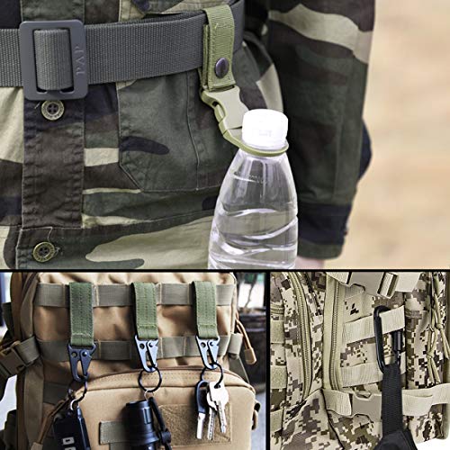 AivaToba Cinturón Táctico para Hombres, Cinturones de Lona de Nailon de Estilo Militar con Hebilla de Metal de Liberación Rápida para el Ejército de Entrenamiento de Caza