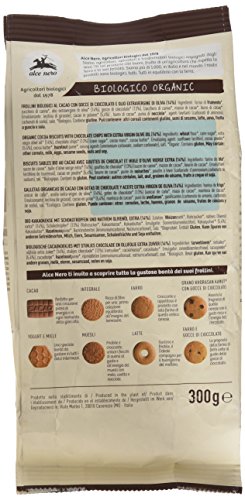 Alce Nero Galletas Cacao con Pepitas de Chocolate Bio, 250g