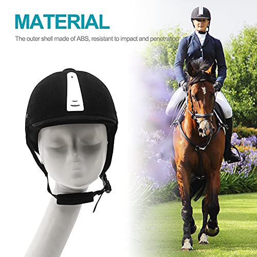 ALEOHALTER Casco de equitación, casco ecuestre de equitación, casco de equitación, casco de protección para mujeres y hombres (borde plateado, tamaño: S)
