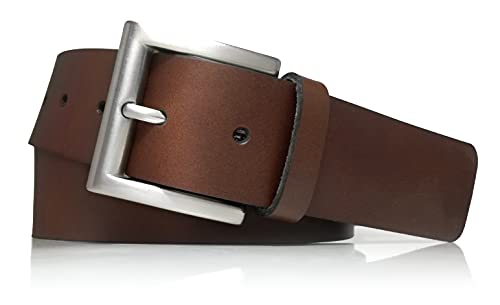 almela - Hebilla cinturón - 40mm de ancho - 4cm - Hebilla para recambio - Plata cepillada - Hebilla de repuesto