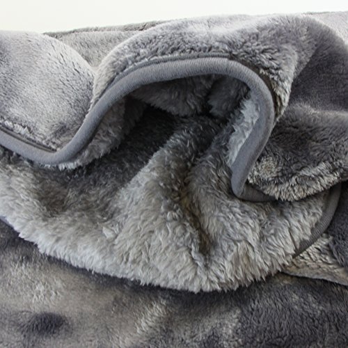 Amago Manta de Sofá, Sensación de Cachemira, 130 x 170 cm - Gris Antracita