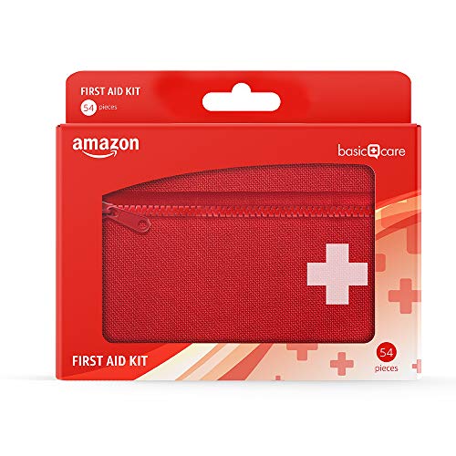 Amazon Basic Care - Kit de primeros auxilios, 54 unidades