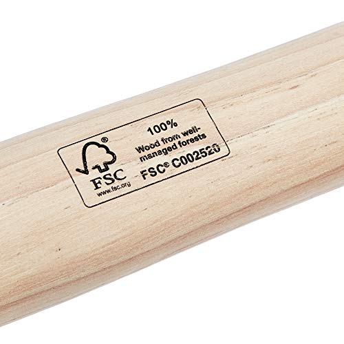 Amazon Basics -- Juego de martillos de ingeniería con mango de madera de nogal americano, 3 piezas, 300 g, 500 g, 1 000 g