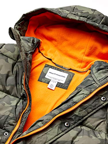 Amazon Essentials Heavy-Weight Hooded Puffer Coat Dress-Coats, Camuflaje, 3 años
