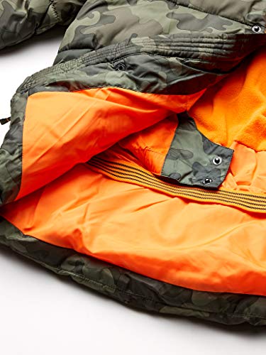 Amazon Essentials Heavy-Weight Hooded Puffer Coat Dress-Coats, Camuflaje, 3 años