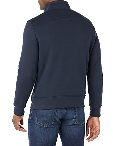 Amazon Essentials Long-Sleeve Quarter-Zip Fleece Sweatshirt Sudadera, Azul Marino, L