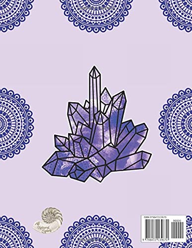 Amethyst Crystal Notebook: Themed College Wide Ruled Feint Lined Journal with Crystal Line Art (Themed Art Notebooks: Crystals, Crystal Healing & Gem Therapy)