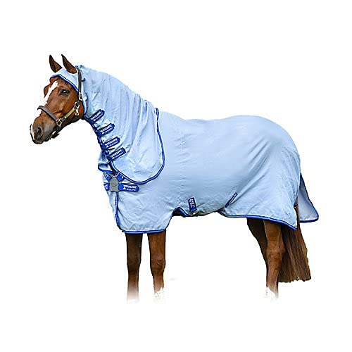 Amigo Sudadera con capucha Pony Ripstop (5'0, azul celeste/azul fuerte y plateado)