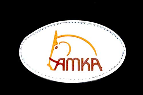 AMKA Manta de forro polar para caballos, color azul oscuro con correas cruzadas