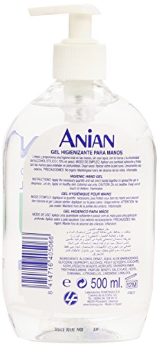Anian - Hidro-Alcohólico Gel de Manos, 500 ml