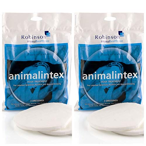 Animalintex Poultice - 2 paquetes de 3 apósitos cada uno