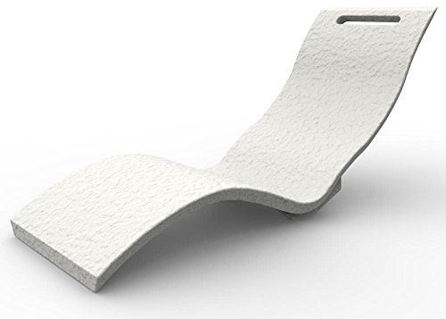 ARKEMA S010-9003 - Tumbona fabricada en polietileno de alta densidad con superficie efecto piedra Tumbona resistente a los rayos UV, a la salinidad y a la cal, ergonómicamente ligera y fácilmente higienizable