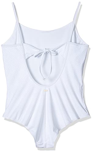 Armani Exchange Bianco Swimsuit Disfraces de tamaño Adulto, L para Mujer