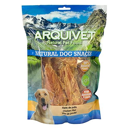 Arquivet Filete de pollo - Snacks naturales para perros - Natural Dog Snacks - Chuches para perros - Golosinas naturales para mascotas - Mejores snacks para perro - 1kg