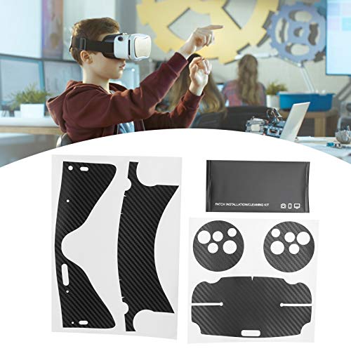 ASHATA Cubierta Adhesiva para Oculus Quest 2, Controlador de Gafas VR, Pegatinas Protectoras para Auriculares, calcomanía de Vinilo de PVC, Cubierta Protectora de Piel para Oculus Quest 2(Negro)