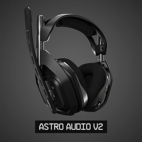 ASTRO Gaming A50 Auriculares inalámbricos para gaming y estación-base de carga, 4a gen, control de balance de juego, voz, 2.4 GHz, 15m alcance, para PS5, PS4, PC, Mac - Negro/Plata