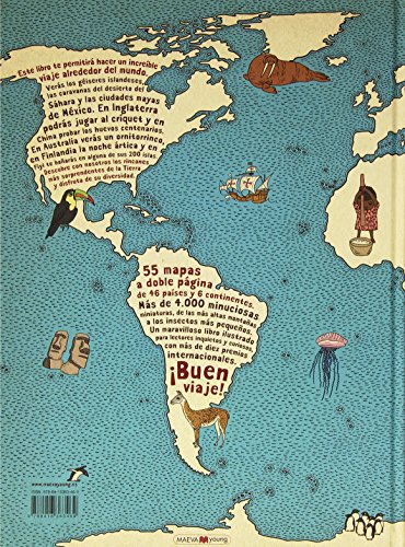 Atlas del mundo: Un insólito viaje por las mil curiosidades y maravillas del mundo (Libros para los que aman los libros)