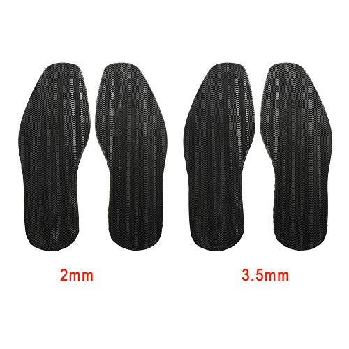 AUTUUCKEE 1 par de suelas antideslizantes de repuesto para zapatos, de goma gruesa y de reparación (tamaño: 2 mm)