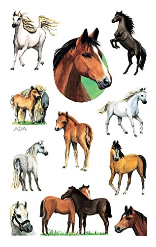 Avery Zweckform 53483 - Pegatinas para niños, modelo con caballos, 22 pegatinas