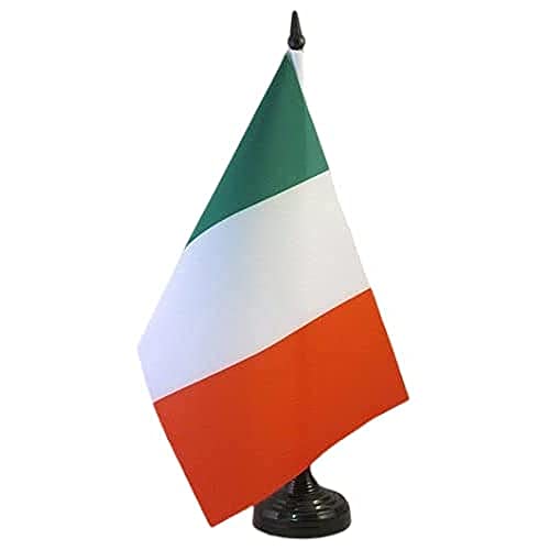 AZ FLAG Bandera de Mesa de Italia 21x14cm - BANDERINA de DESPACHO Italiana 14 x 21 cm
