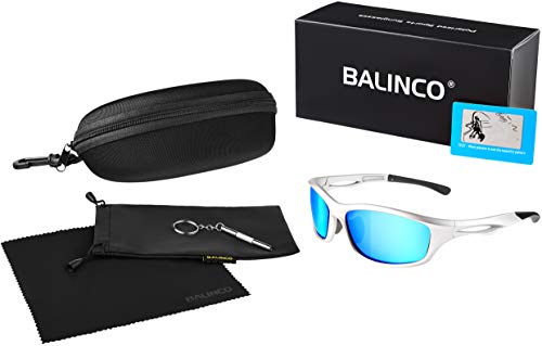 Balinco Gafas de sol deportivas polarizadas con protección UV400 para hombres y mujeres, perfectas para esquiar y hacer snowboard en la pista de esquí