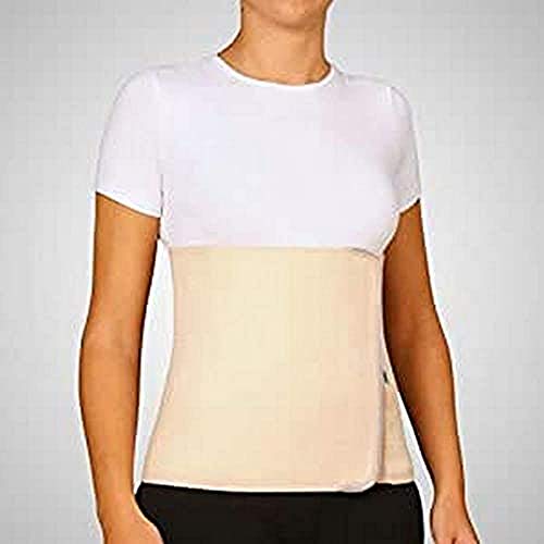 Banda abdominal de algodón con velcro color beige diferentes tallas Emo talla l (95-115 cm)