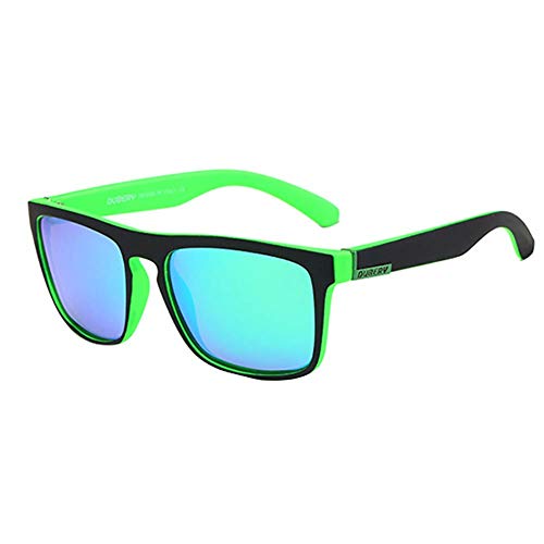 Baorio Gafas de Sol polarizadas Gafas de Sol Deportivas Gafas Ultra Ligeras Unisex con Protector de Nariz Tonos con El Mejor Equipo para Montar a Caballo Viajar al Aire Libre Negro Verde