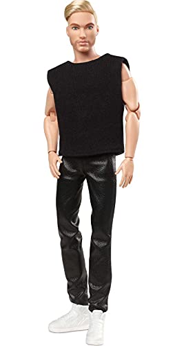 Barbie Ken Movimiento sin límites Muñeco pelo rubio con accesorios de moda de juguete (Mattel GTD90)