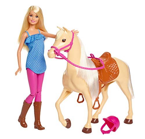 Barbie Muñeca con caballo de juguete + 3 años (Mattel FXH13)