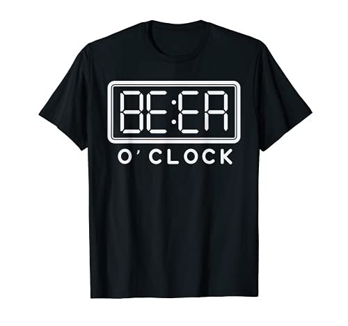 Beer O'Clock Shirt Funny Beer Drinking Men Women Gift Camiseta