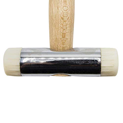 Bellota 8050-25 - Martillo tipo mazo de nylon con mango de madera de haya con bocas recambiables de 25mm
