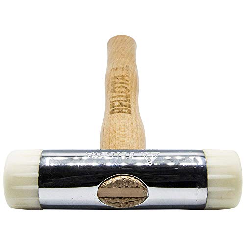 Bellota 8050-25 - Martillo tipo mazo de nylon con mango de madera de haya con bocas recambiables de 25mm
