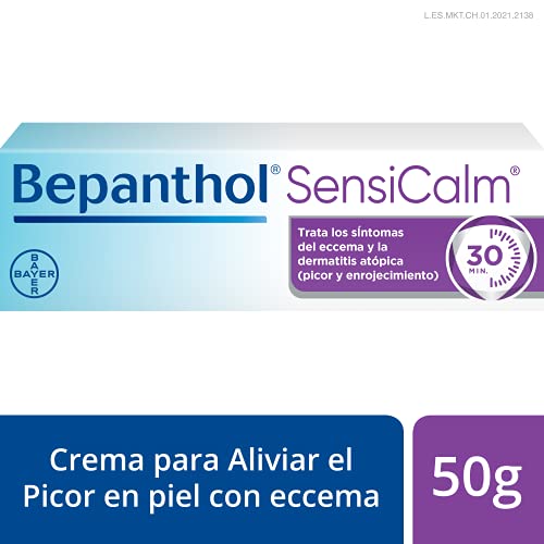 Bepanthol Calm Crema para Aliviar el Picor y Enrojecimiento de las Irritaciones Cutáneas en Solo 30 Minutos, Sin Cortisona, 50 g