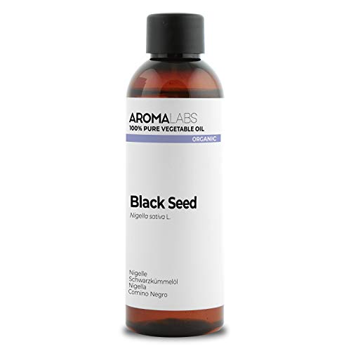 BIO - Aceite vegetale de Comino Negro - 100ml - garantizado 100% puro, natural y prensado en frío - Orgánico certificado por Ecocert - Aroma Labs